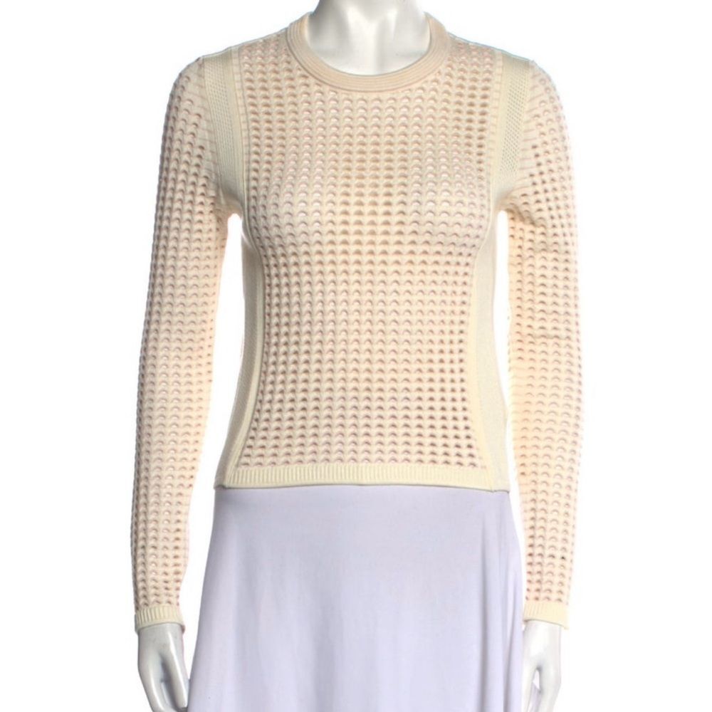 Chic Cream Knit Sweater - Picture 3 of 4